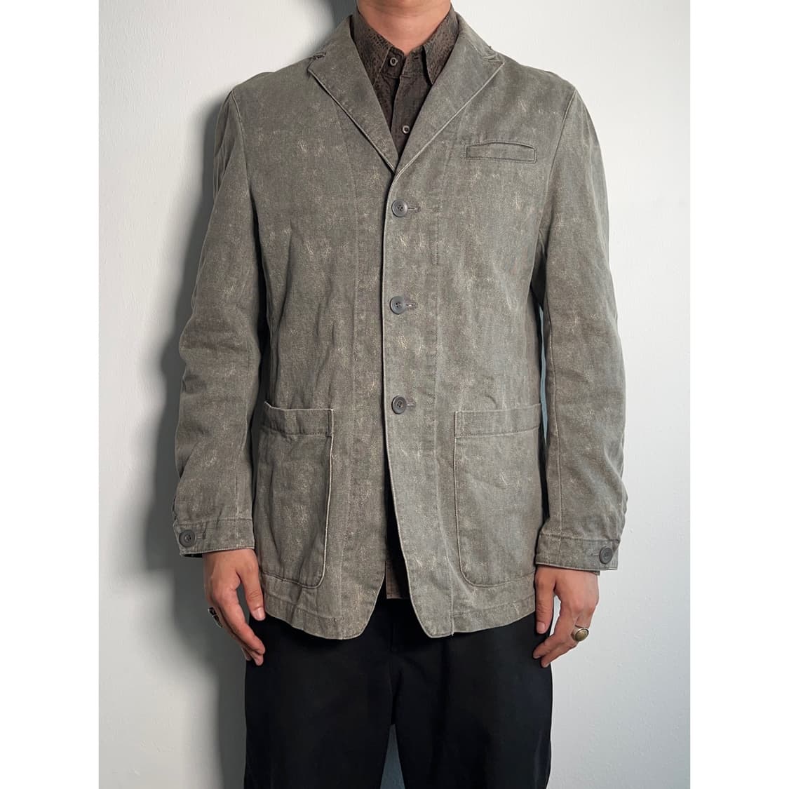 루이스 샤블론 스톤 워시드 3버튼 데님 자켓 상품이미지3