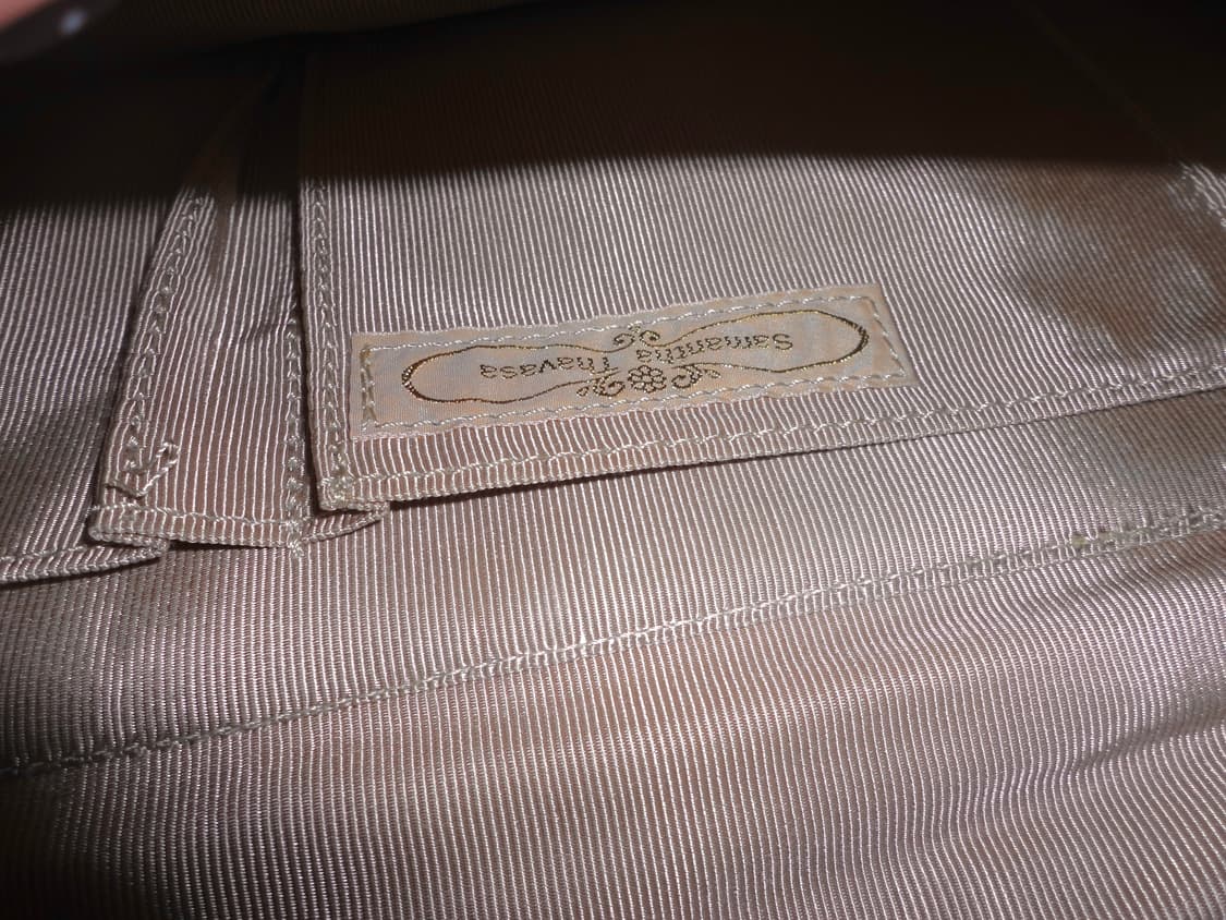 samantha thavasa 갸루  큐빅 퍼 핸드백  상품이미지5