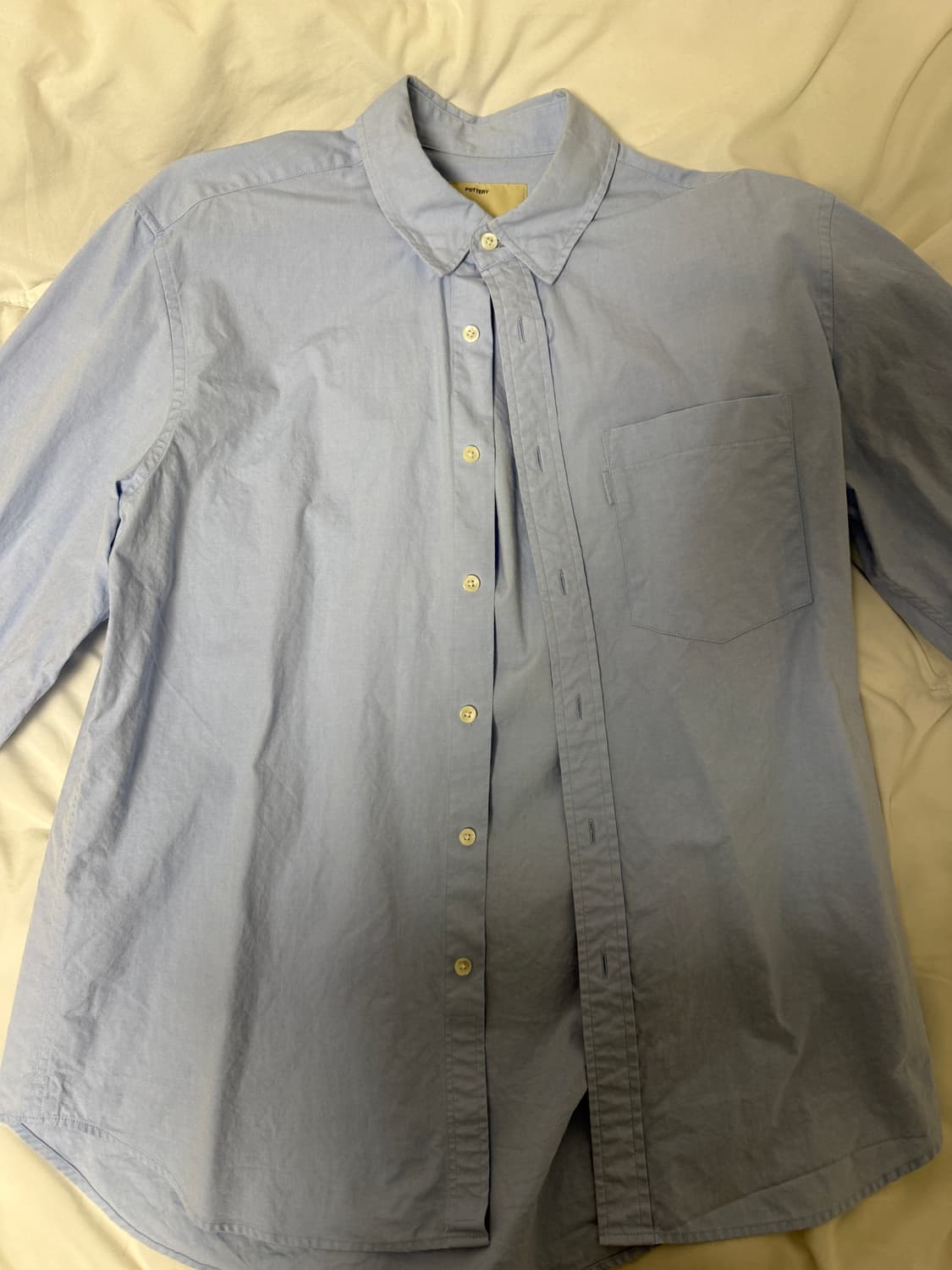 포터리 컴포트 셔츠 sax 1사이즈 상품이미지2