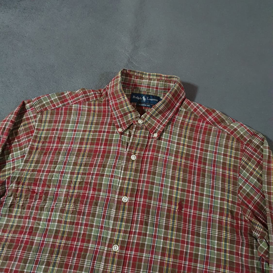 00s 폴로 클래식핏 체크 셔츠 L 상품이미지1