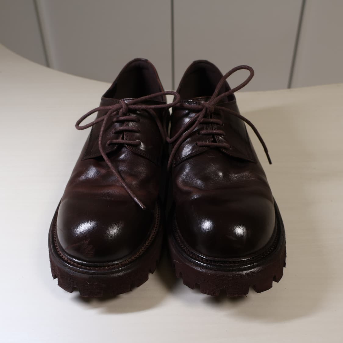 야세 6.5cm 페더 코만도솔 홀스하이드 더비 브라운 상품이미지1