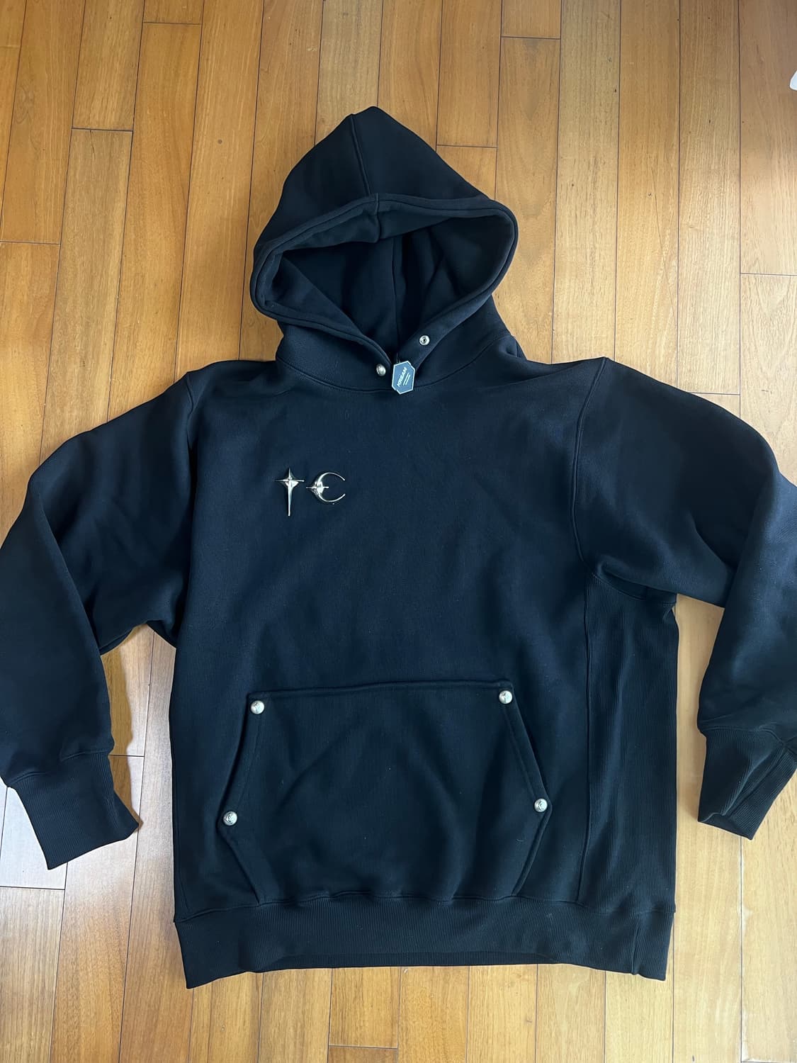 떠그클럽 아머 후드티 블랙 상품이미지3