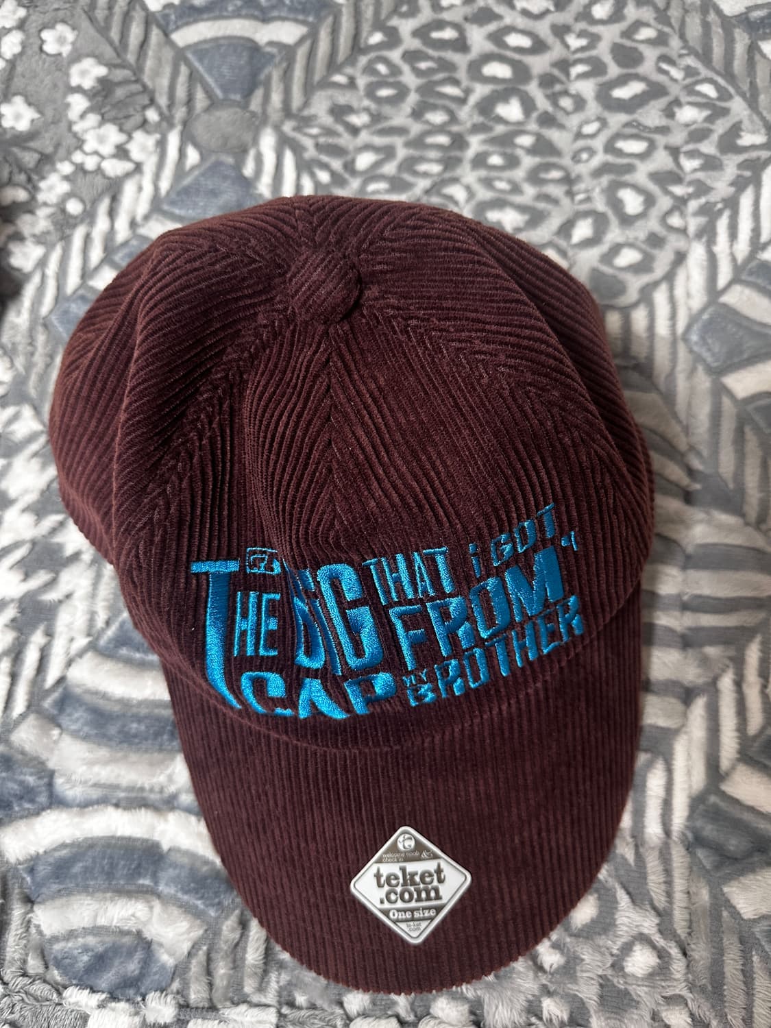 테켓 코듀로이 모자 팝니다 상품이미지1