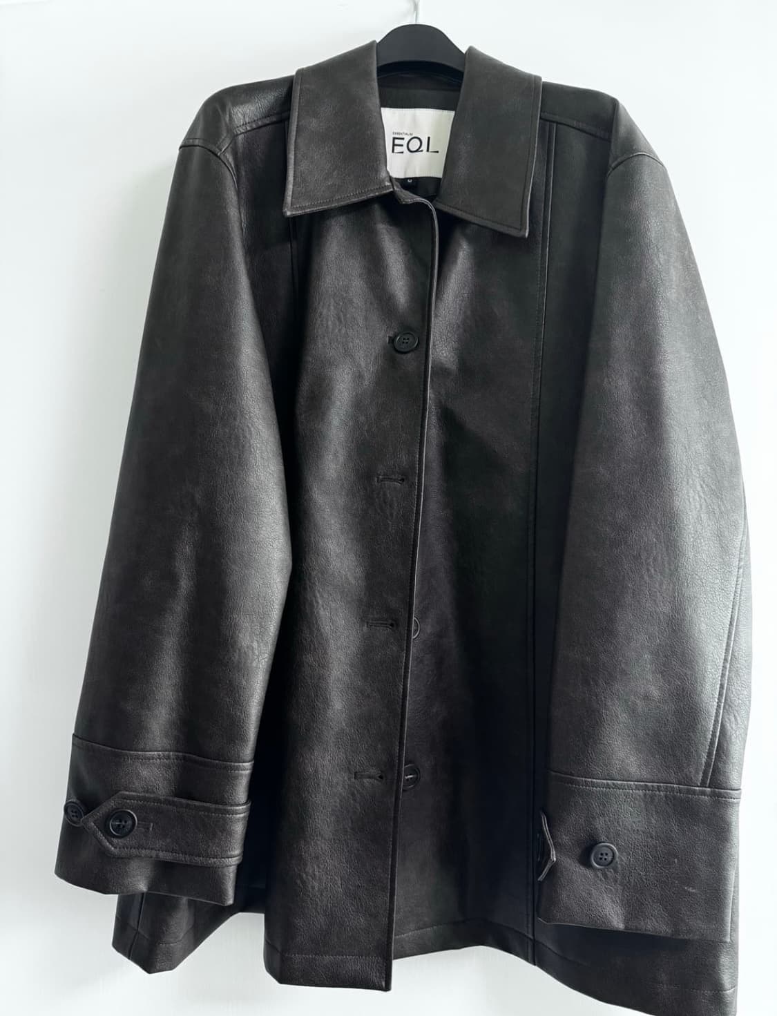 EQL A-line Vegan Leather Jacket 비건레더자켓 상품이미지2