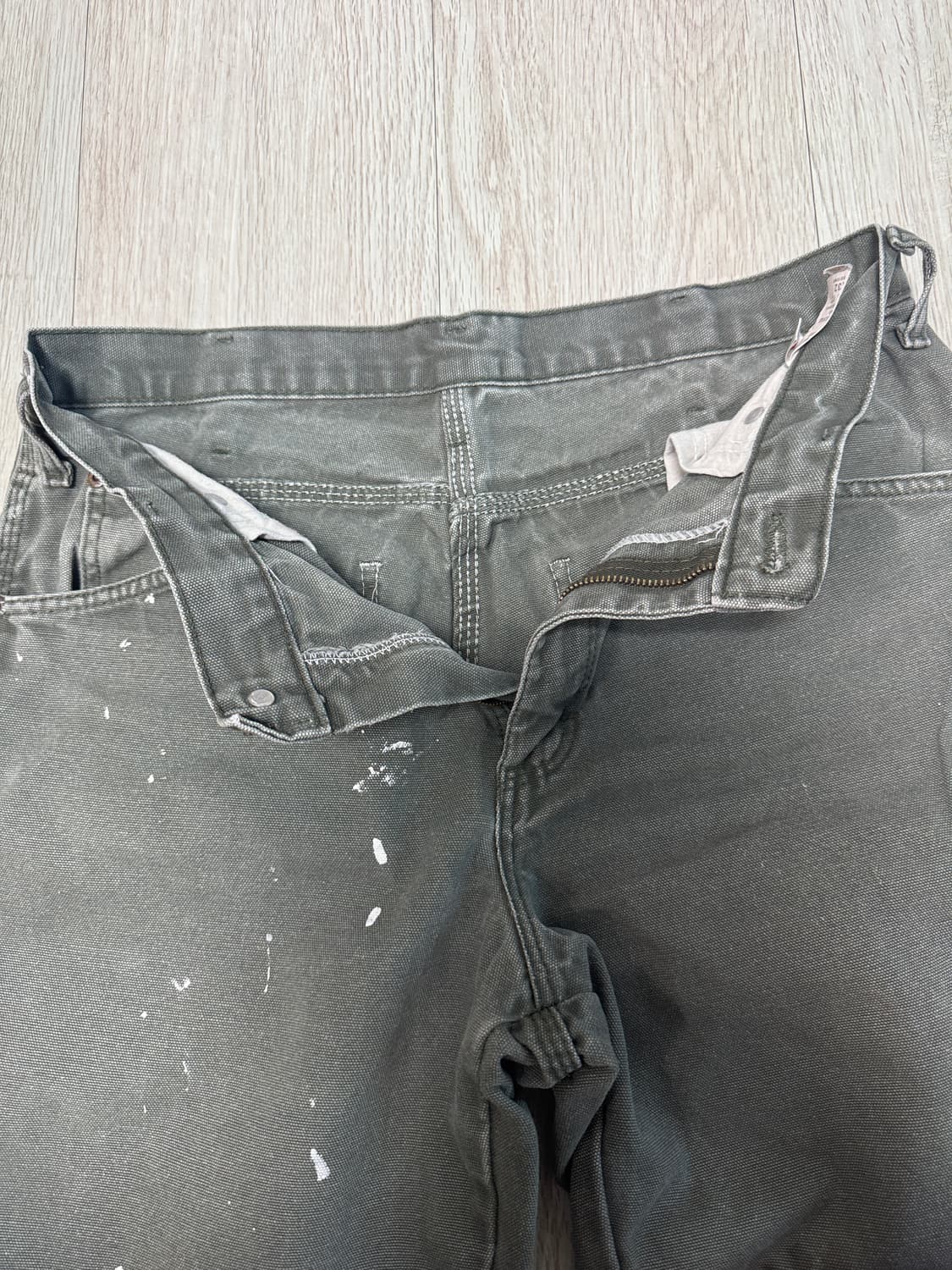 디키즈 빈티지 카펜터 32x32 올리브그린 색상 상품이미지7