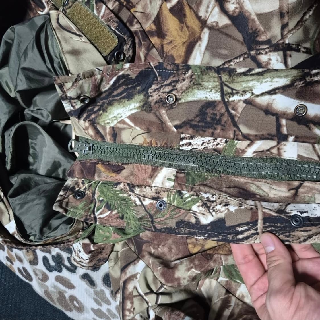 리얼트리 빈티지 히든지퍼 후디드 파카 L 상품이미지4