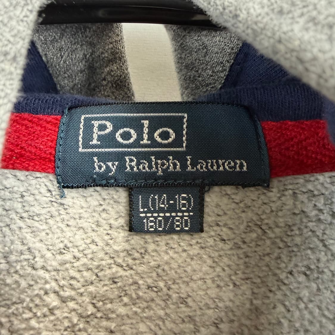 (L) 폴로 랄프로렌 키즈/우먼스 빅포니 배색 후드집업 상품이미지3