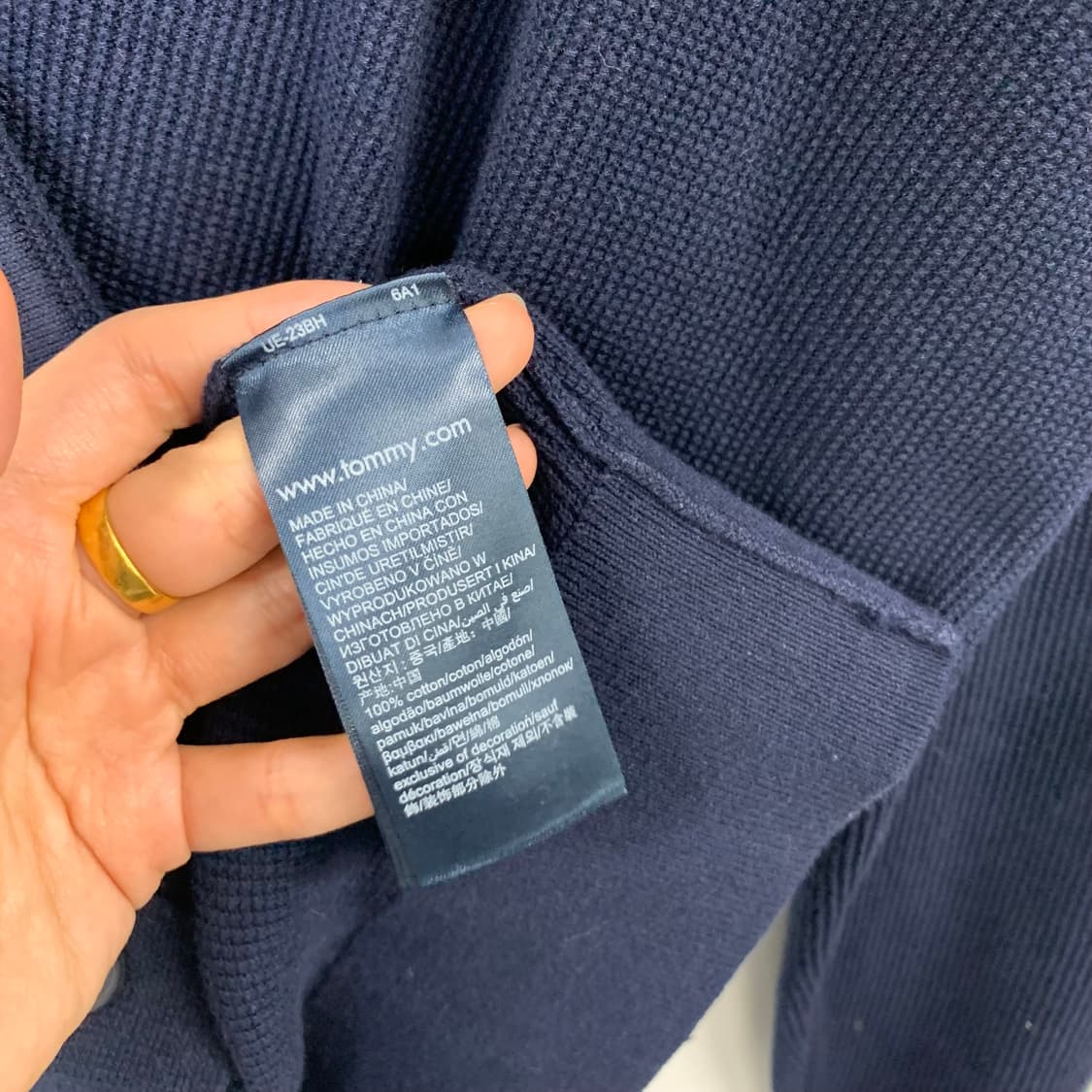 타미힐피거 네이비 니트 가디건 상품이미지4