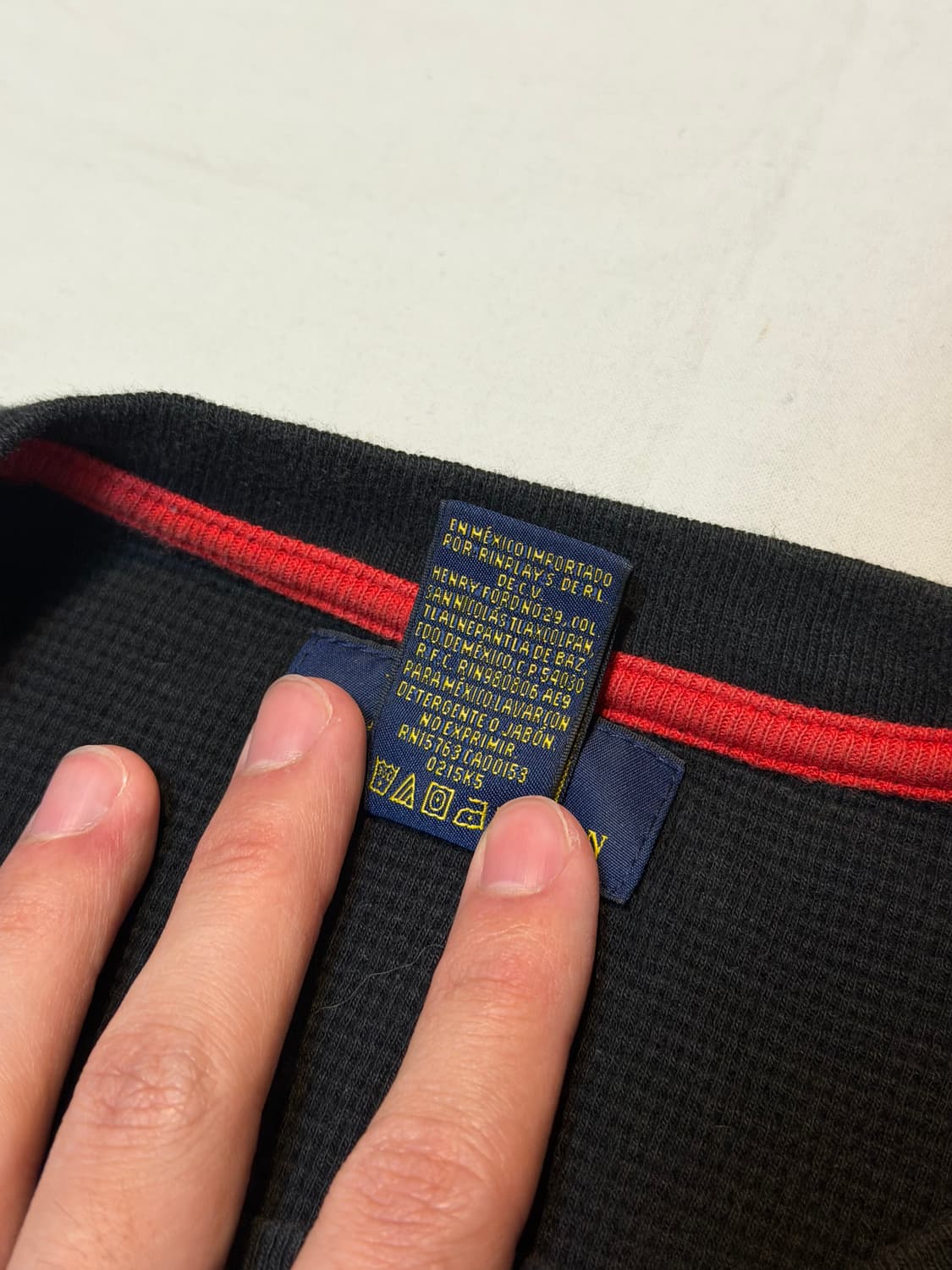 폴로 랄프로렌 와플 써멀 롱슬리브 블랙 상품이미지4