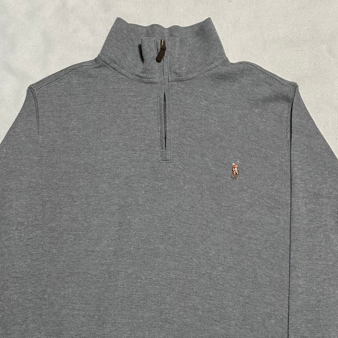 XS 폴로랄프로렌 멀티 포니 그레이 반집업 니트 상품이미지1