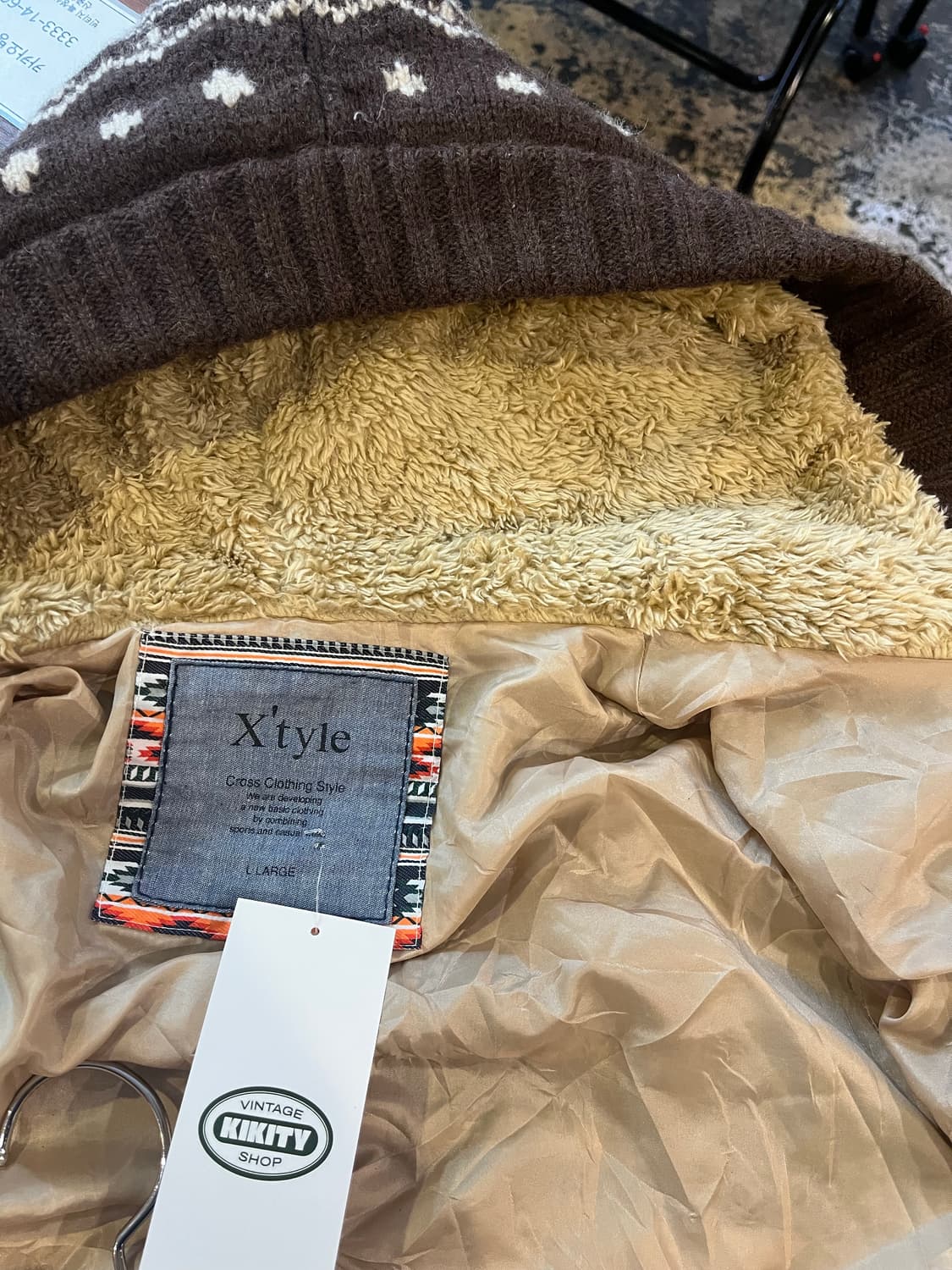 Japan vintage 코위찬 울코트 상품이미지5