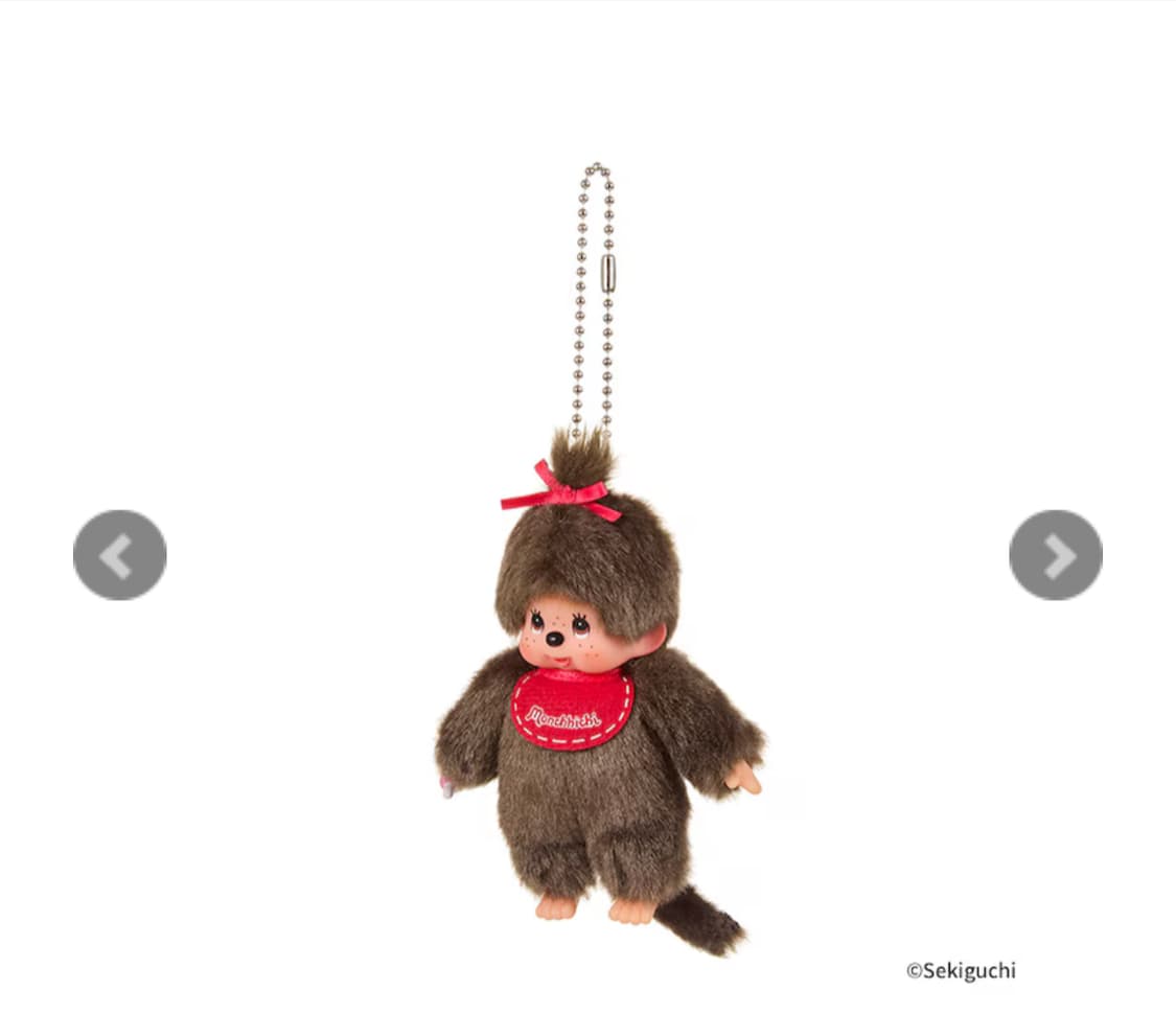 몬치치 미니 키 체인 걸 브라운 정품 새제품 급처 상품이미지2