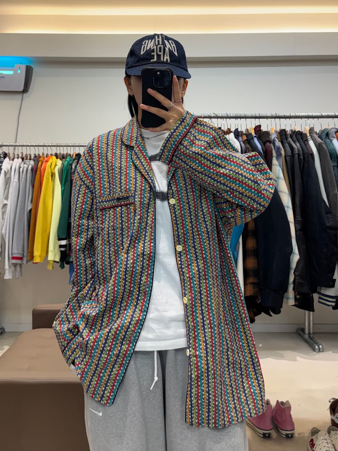 미쏘니 체인패턴 파자마 셔츠 상품이미지6