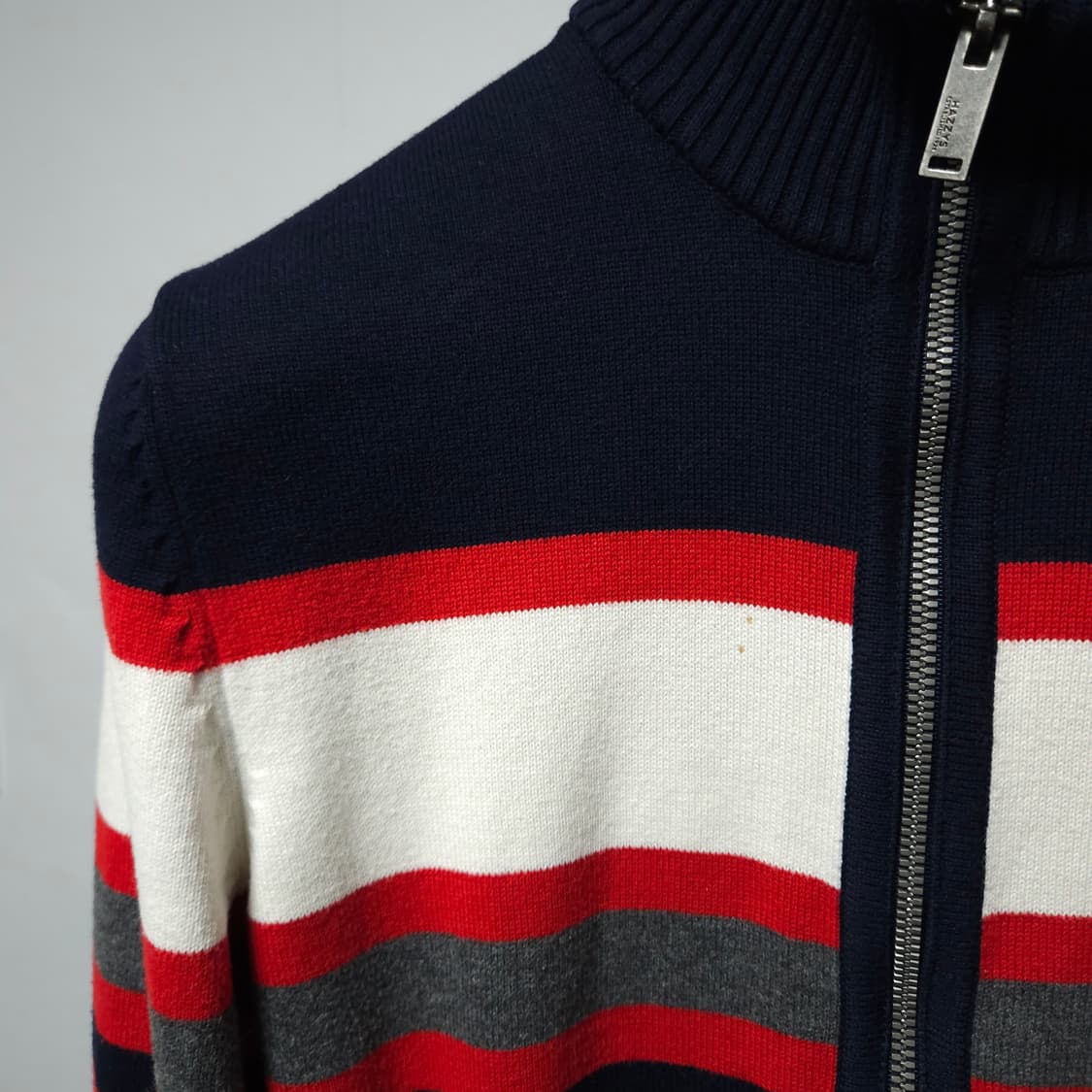 95 ) 헤지스 스트라이프 집업 니트 가디건 상품이미지3