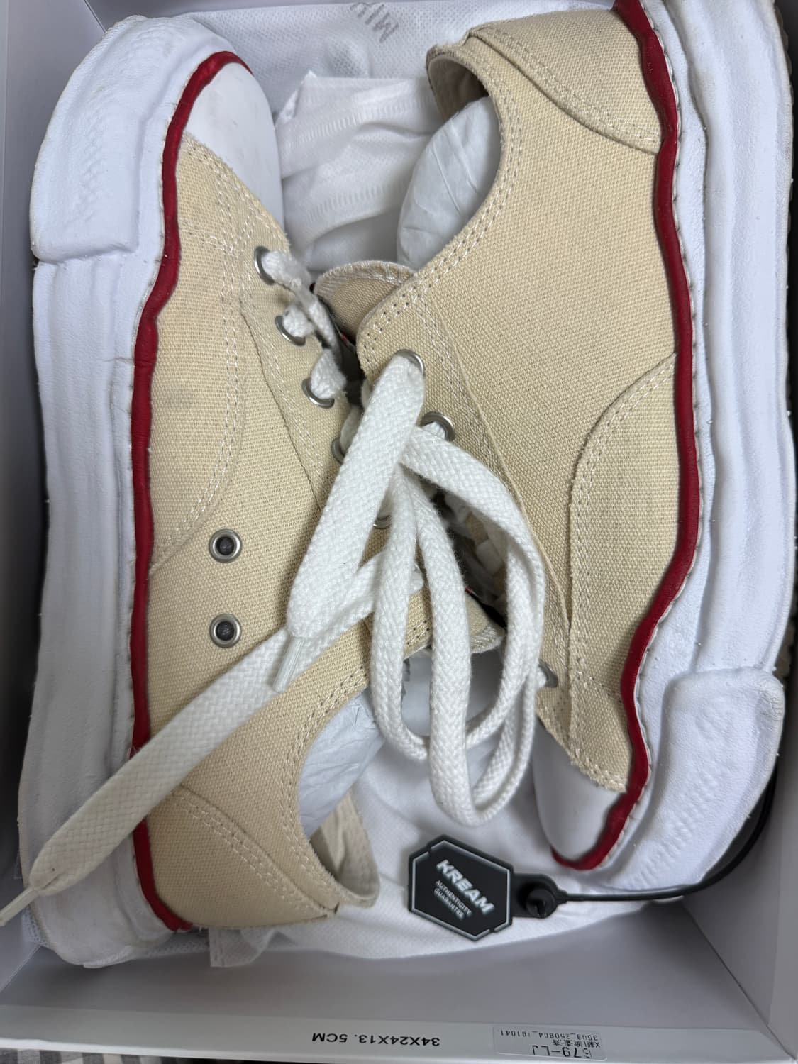 메종 미하라 야스히로 피터슨 OG 솔 캔버스 로우탑 EU44 상품이미지3