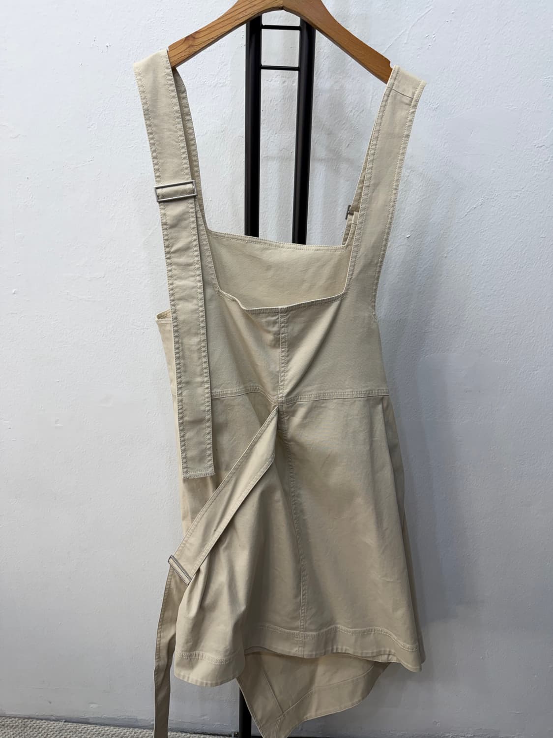 정품) COS 코스 아이보리 면 랩 스커트 원피스 40 상품이미지6