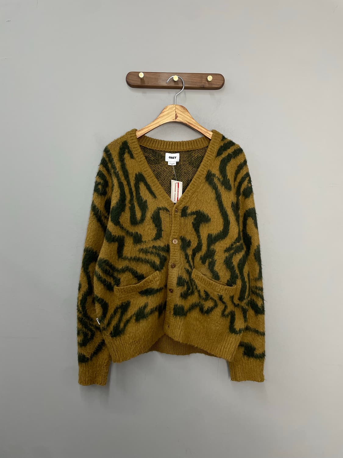 오베이 패턴 브라운 니트 가디건 H2357 상품이미지2