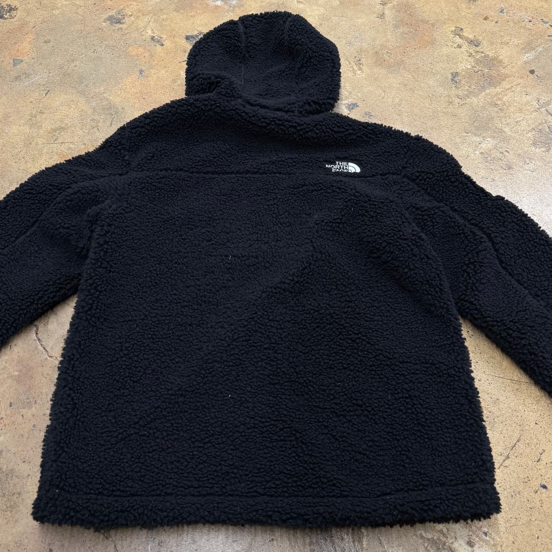 [정품/L] 노스페이스 후리스 후드 블랙 b16 상품이미지4