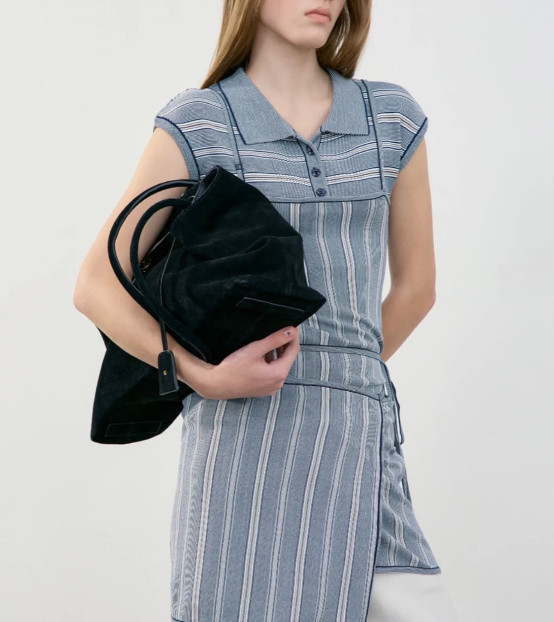 로우클래식 HARICOT BAG_BLACK SUEDE 상품이미지2