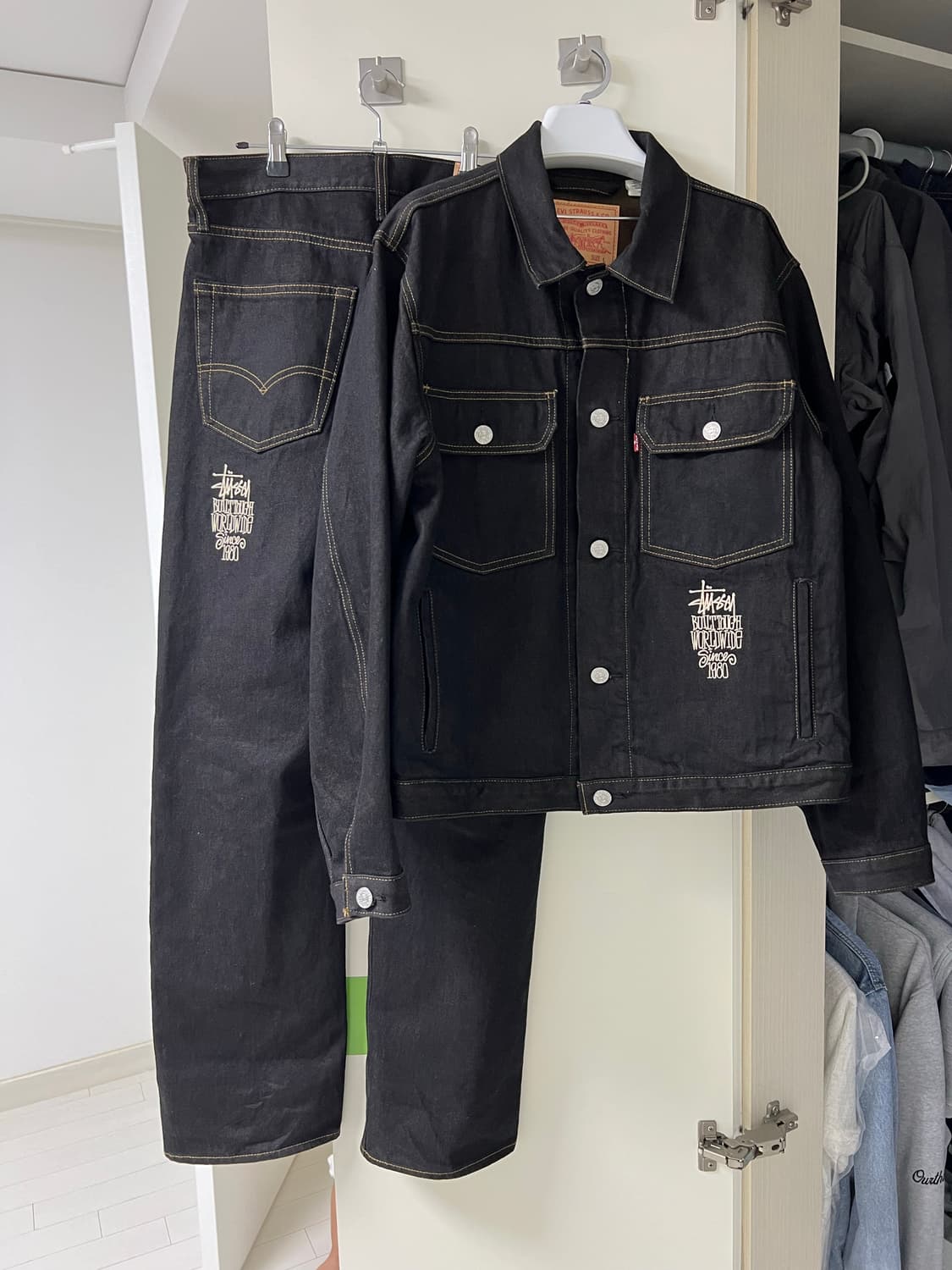 스투시 리바이스 콜라보 셋업 상품이미지1