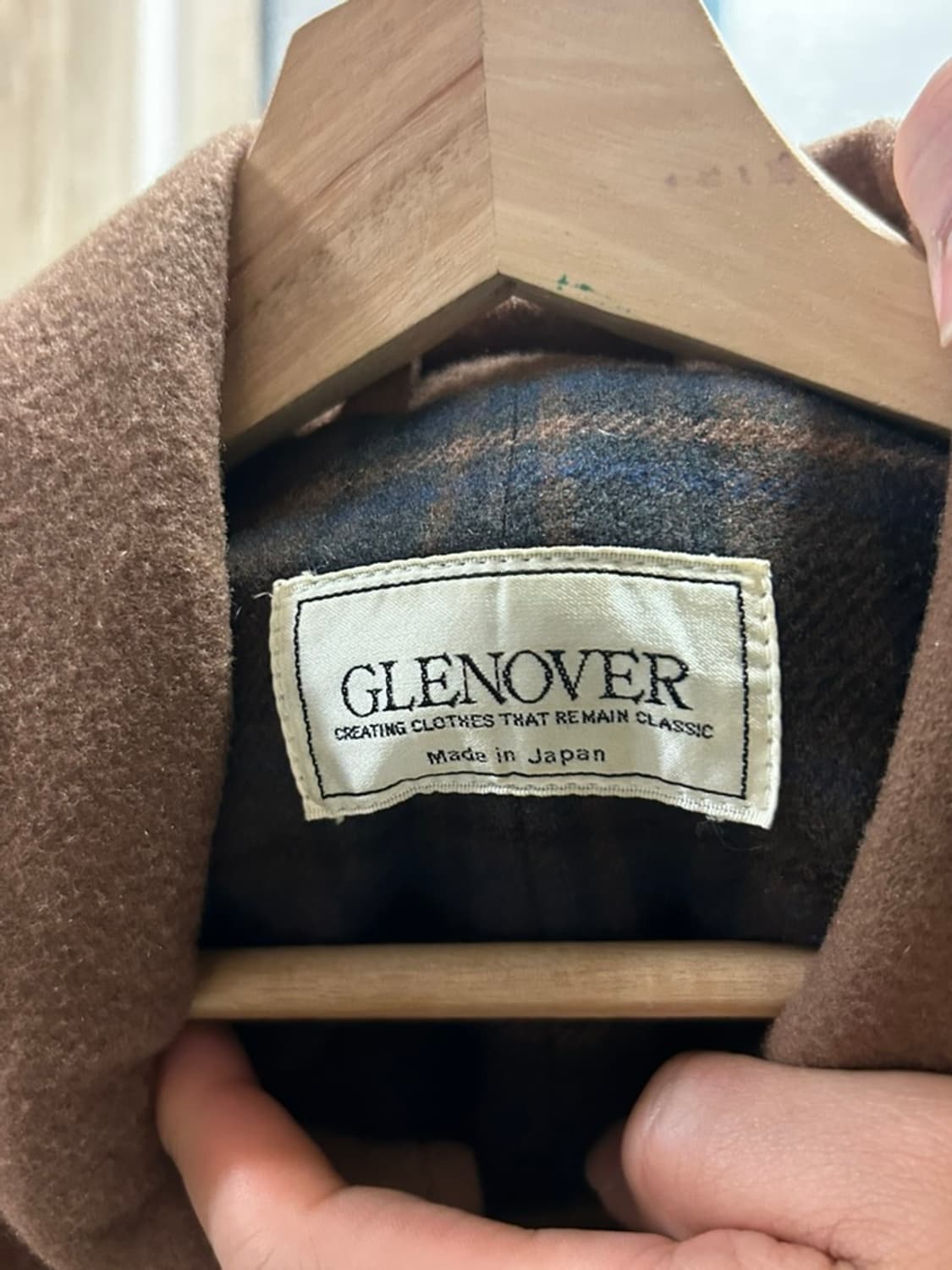 일본 glenover 브라운 숏코트 상품이미지3