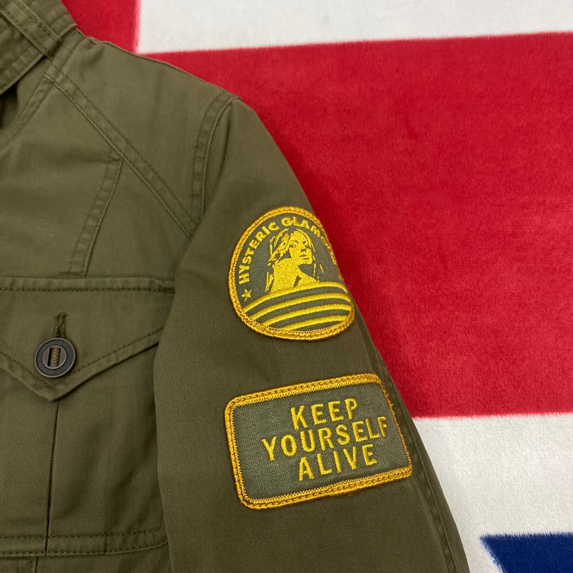 히스테릭글래머 하이넥 y2k 야상자켓 실측 여성 44-55 상품이미지3