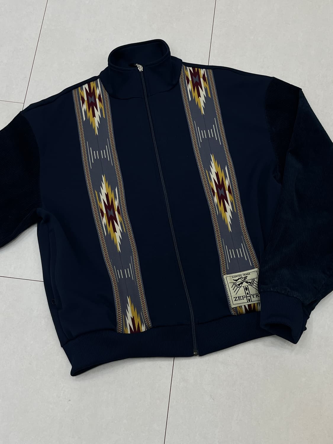 캐피탈 스무스 저지 코치&제피르 트랙자켓 네이비 3사이즈 상품이미지1