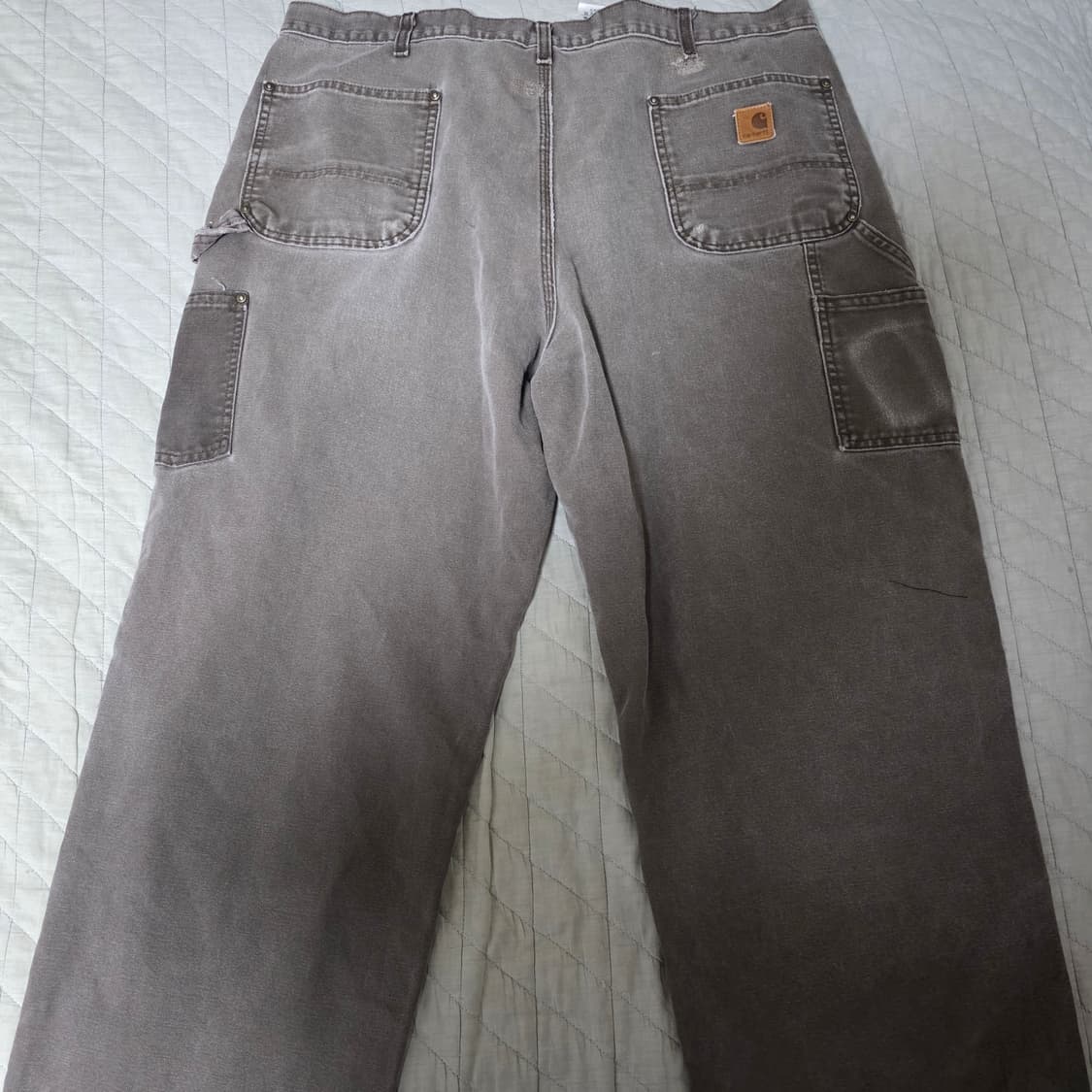 [42X30] 빈티지 칼하트 더블니 B136DKB 워크팬츠 트래쉬 DK1 상품이미지5