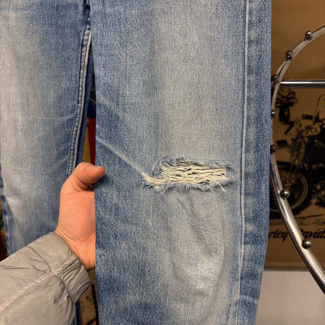 00s 리바이스 501 빈티지 데미지 워싱 버튼플라이 데님팬츠 N387 상품이미지6