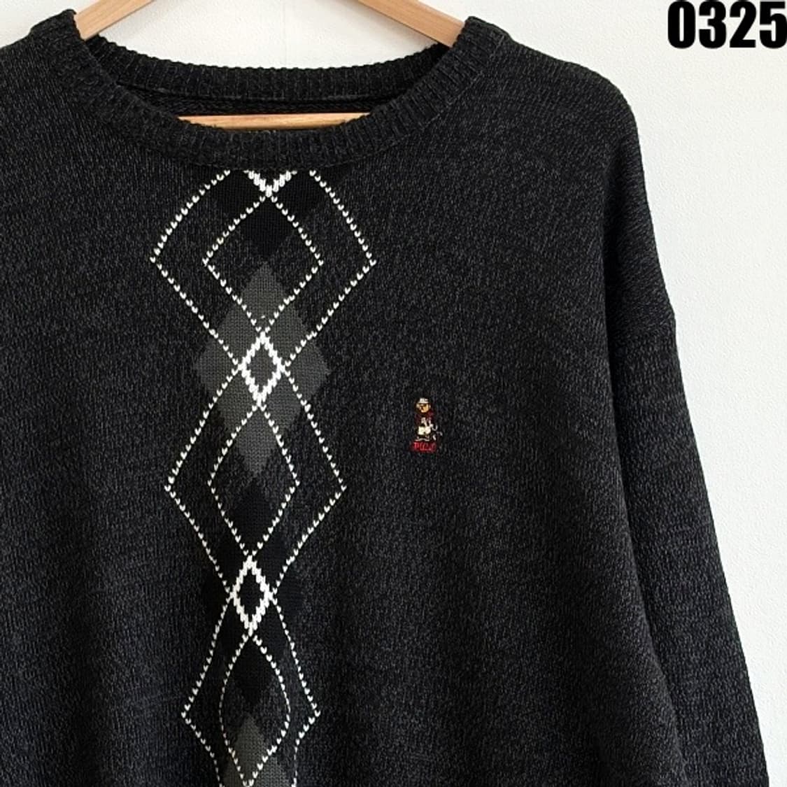 폴로 랄프로렌 아가일 패턴 니트 스웨터 XL  상품이미지2
