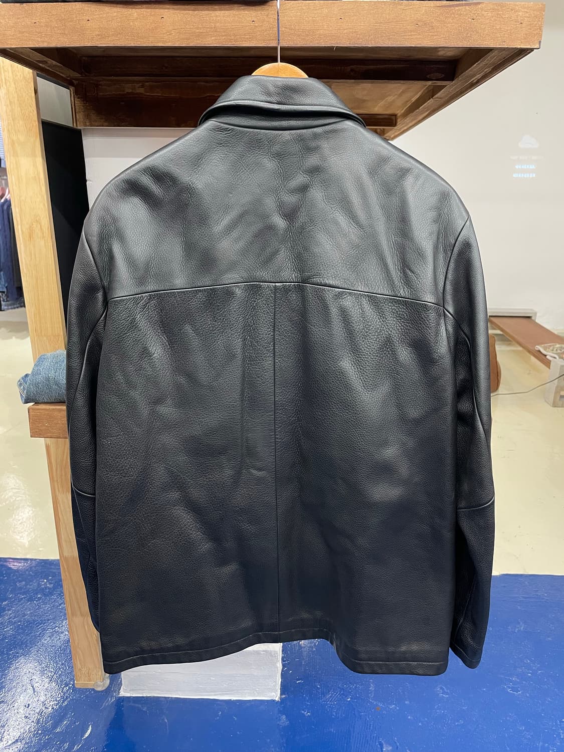 Levis 리바이스 소가죽 미니멀 레더 자켓 상품이미지6