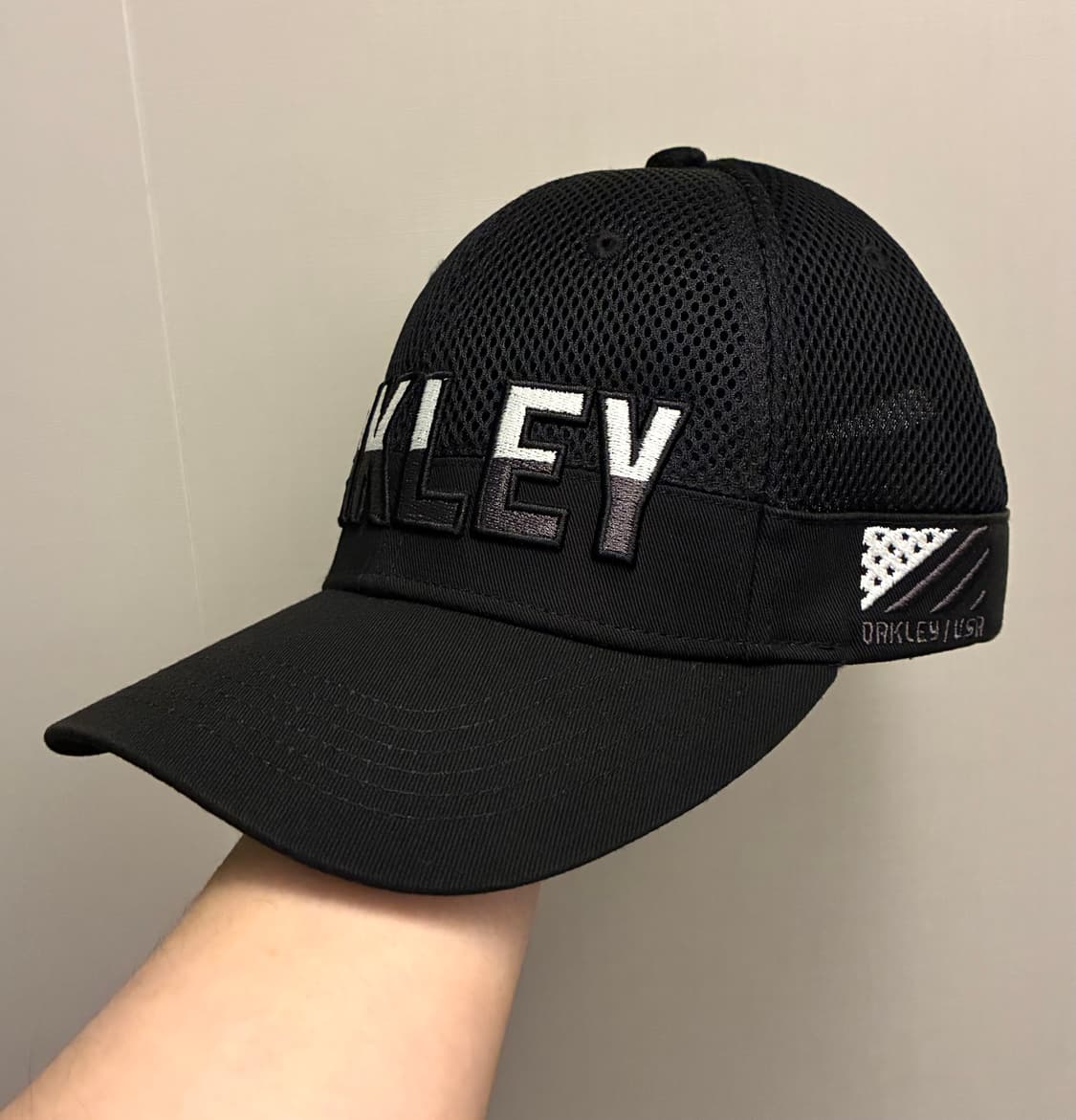 (F)Oakley 오클리 BG 빅로고 메쉬캡 볼캡 모자 블랙 상품이미지1