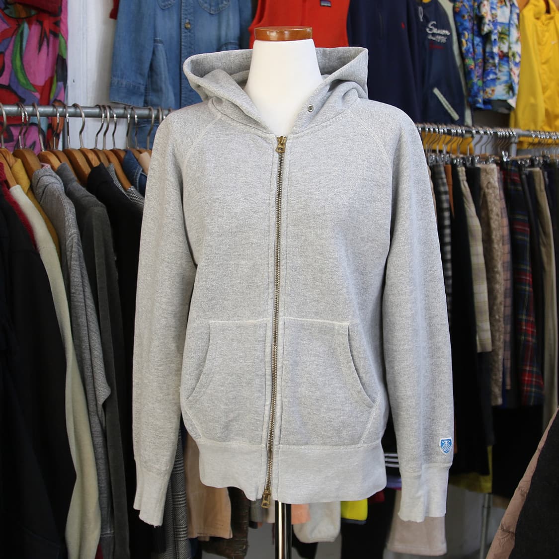 (착용컷) ORCIVAL 스웻 후드 집업 (남성용 90-93) 상품이미지1