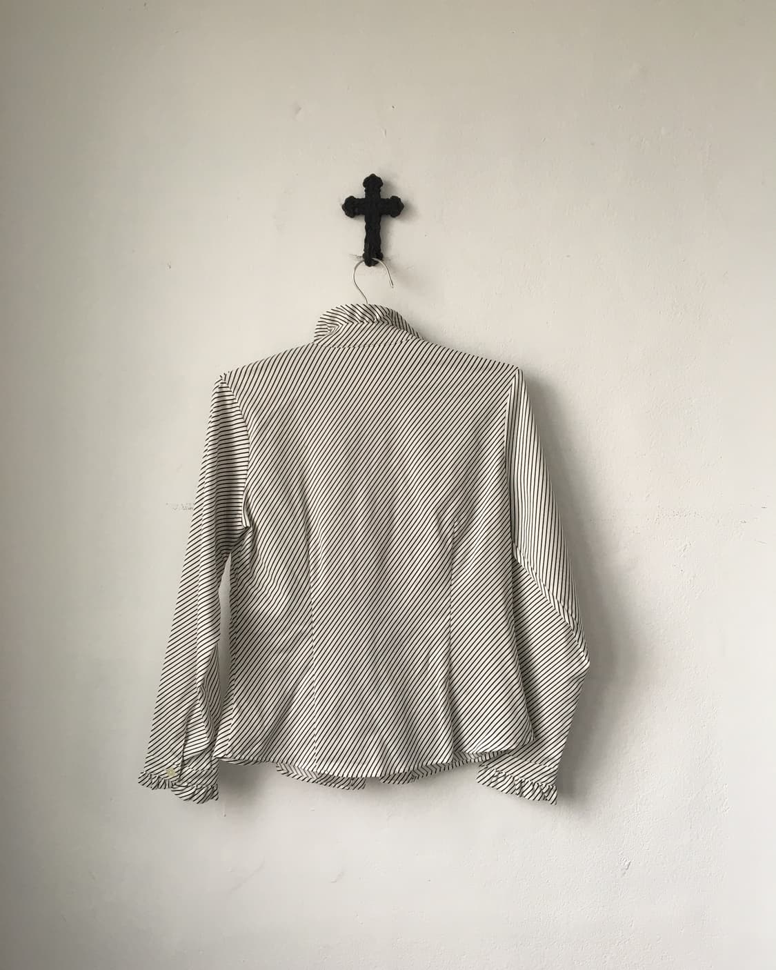 Frill stripe pattern shirt 상품이미지2