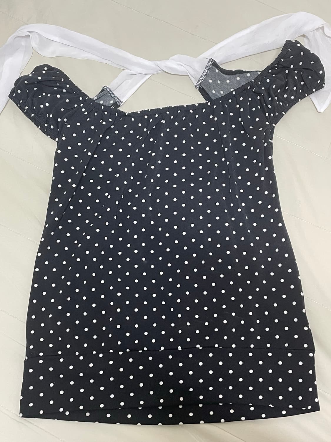 세실맥비 갸루 도트 스카프 탑 상품이미지4