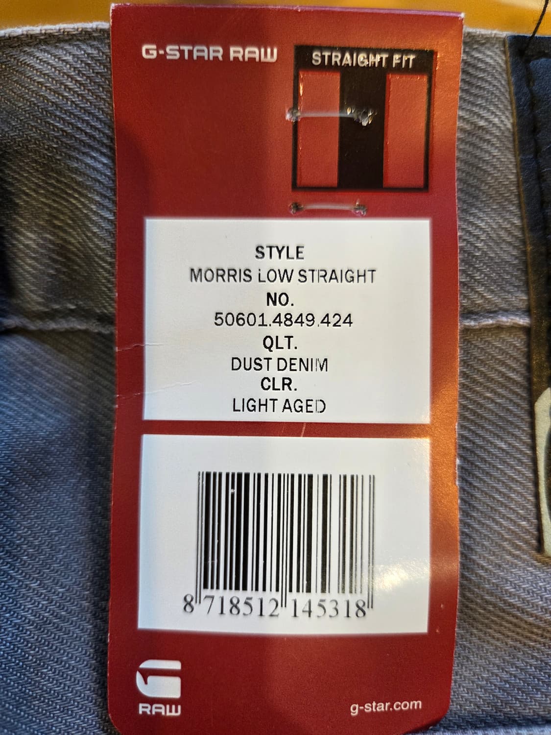 G-Star RAW 그레이 데님 팬츠(W33/L32) 상품이미지7