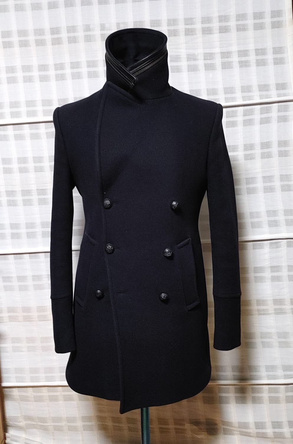 (한섬) 시스템 옴므 네이비 더블 코트 100 (슬림) / 캐시미어 블렌 상품이미지5