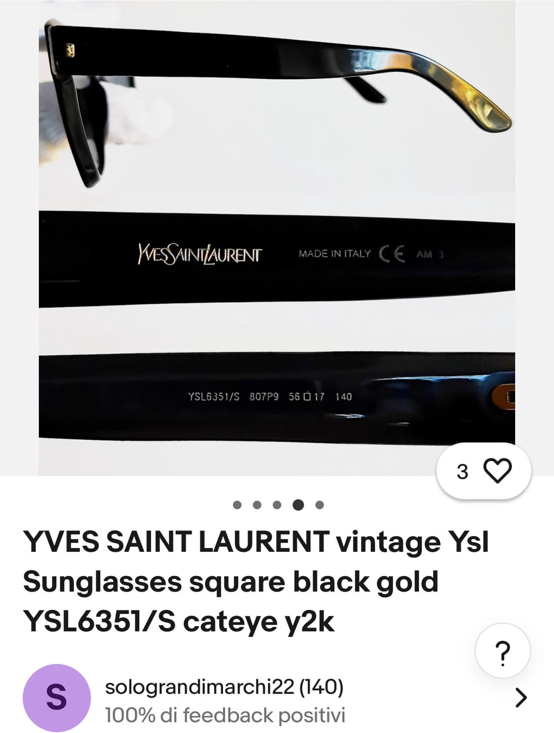 입생로랑 선글라스 ysl sunglass 상품이미지2