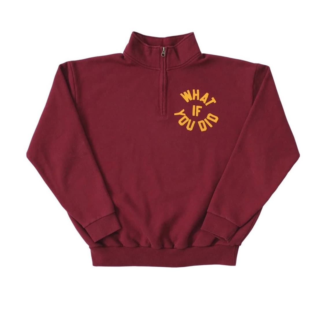 [미개봉 새상품] 컬렉트 피시스 쿼터 집업 WHAT IF YOU DID 상품이미지1