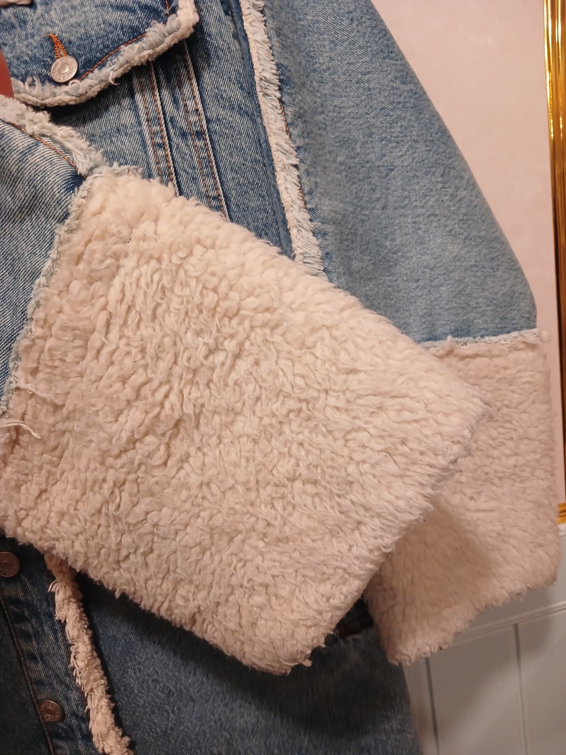 디젤 정품 여성 롱 데님 코트 80 (XXS) 사이즈 상품이미지9