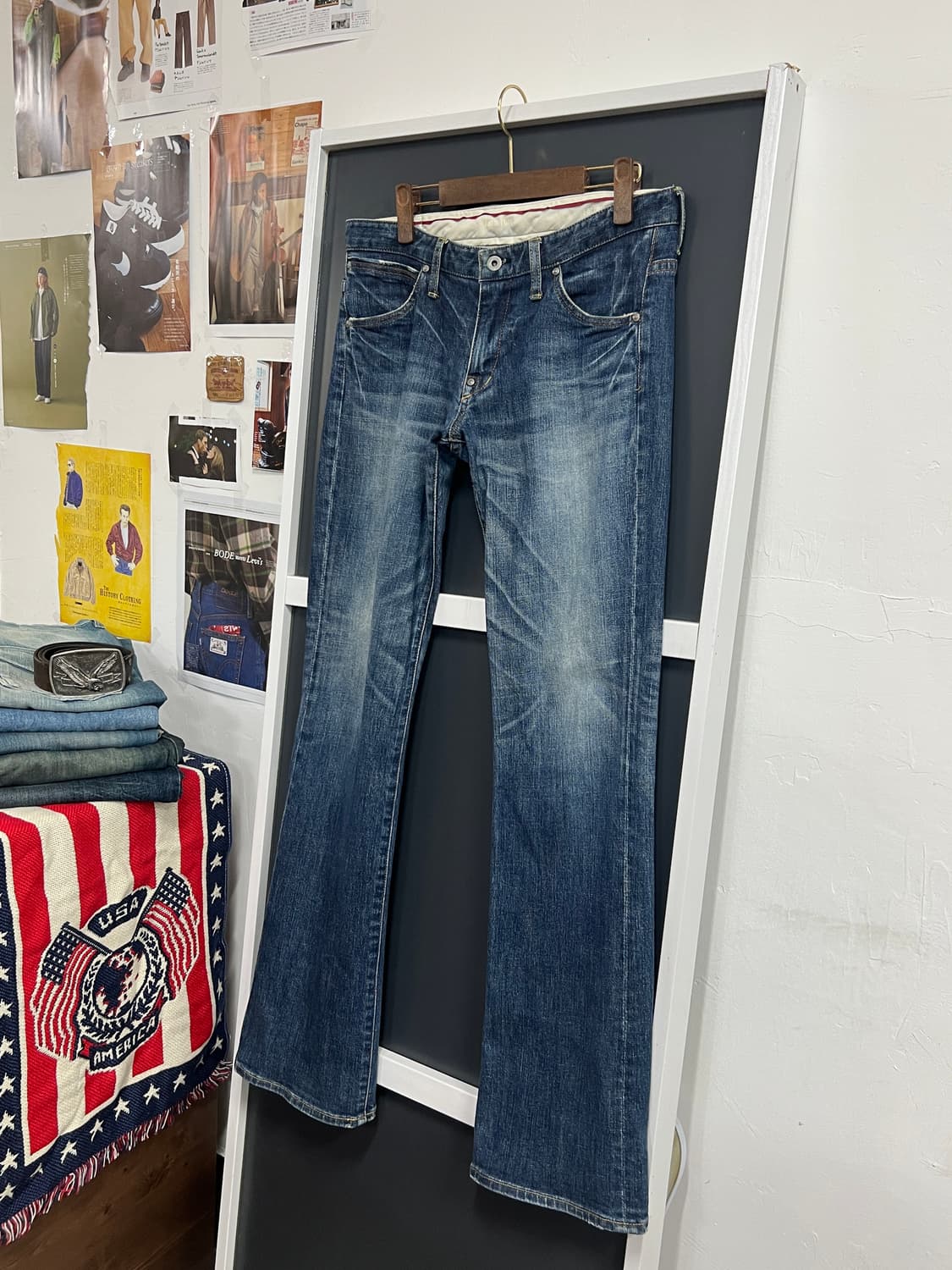 Factotum 팩토튬 젠더리스 나팔핏 부츠컷 데님 팬츠 상품이미지9