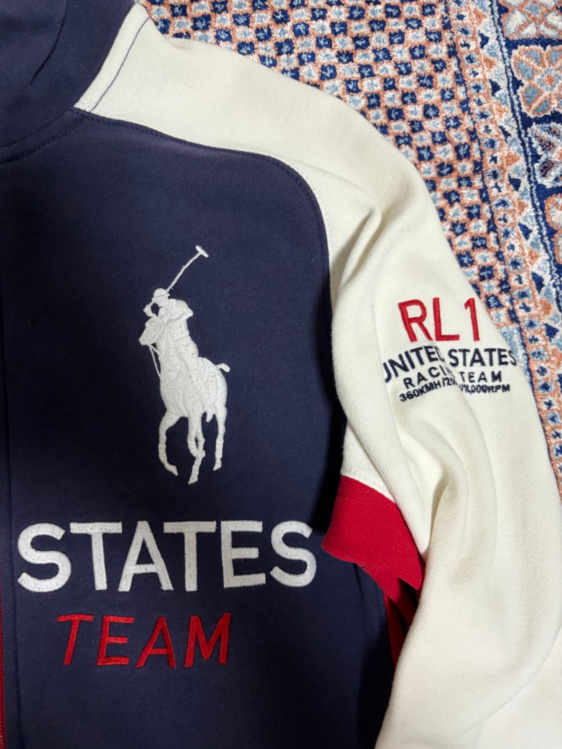 폴로 랄프로렌 빅포니 usa 레이싱 져지 m 상품이미지4