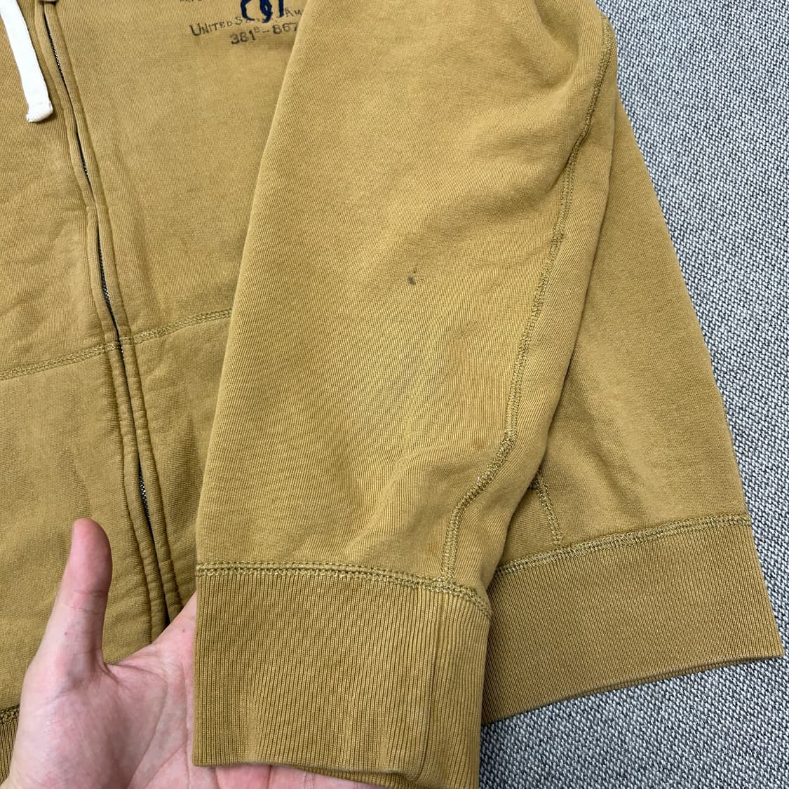 폴로 머스타드 베이지 빅포니 후드집업(2XL) 상품이미지9