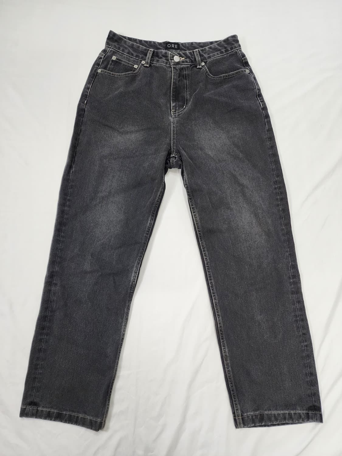 ORE 오어 블랙 데님 팬츠 상품이미지1