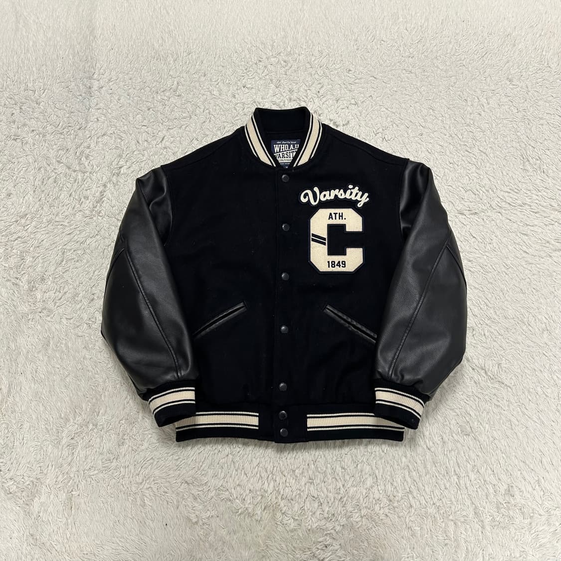 WHO.A.U Varsity Jacket 상품이미지4