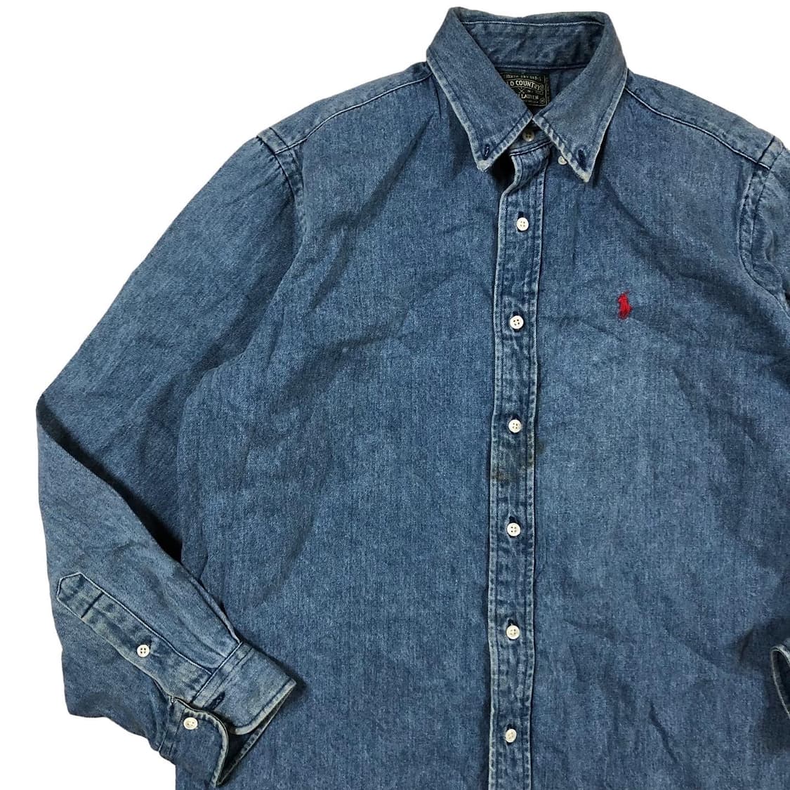 [M~L] 폴로컨트리 데님 긴팔 셔츠 상품이미지2