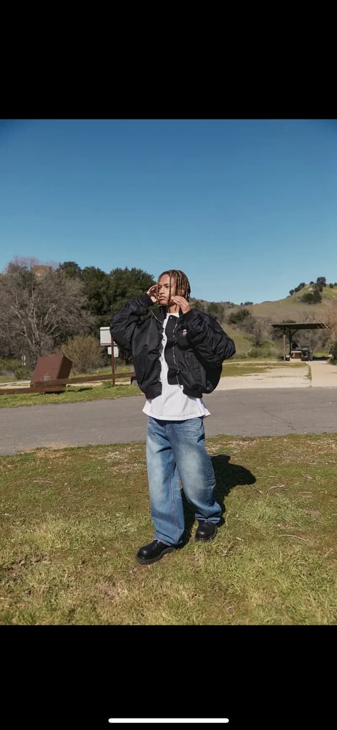 STU 와이드 엠보 데님 (M) 상품이미지1