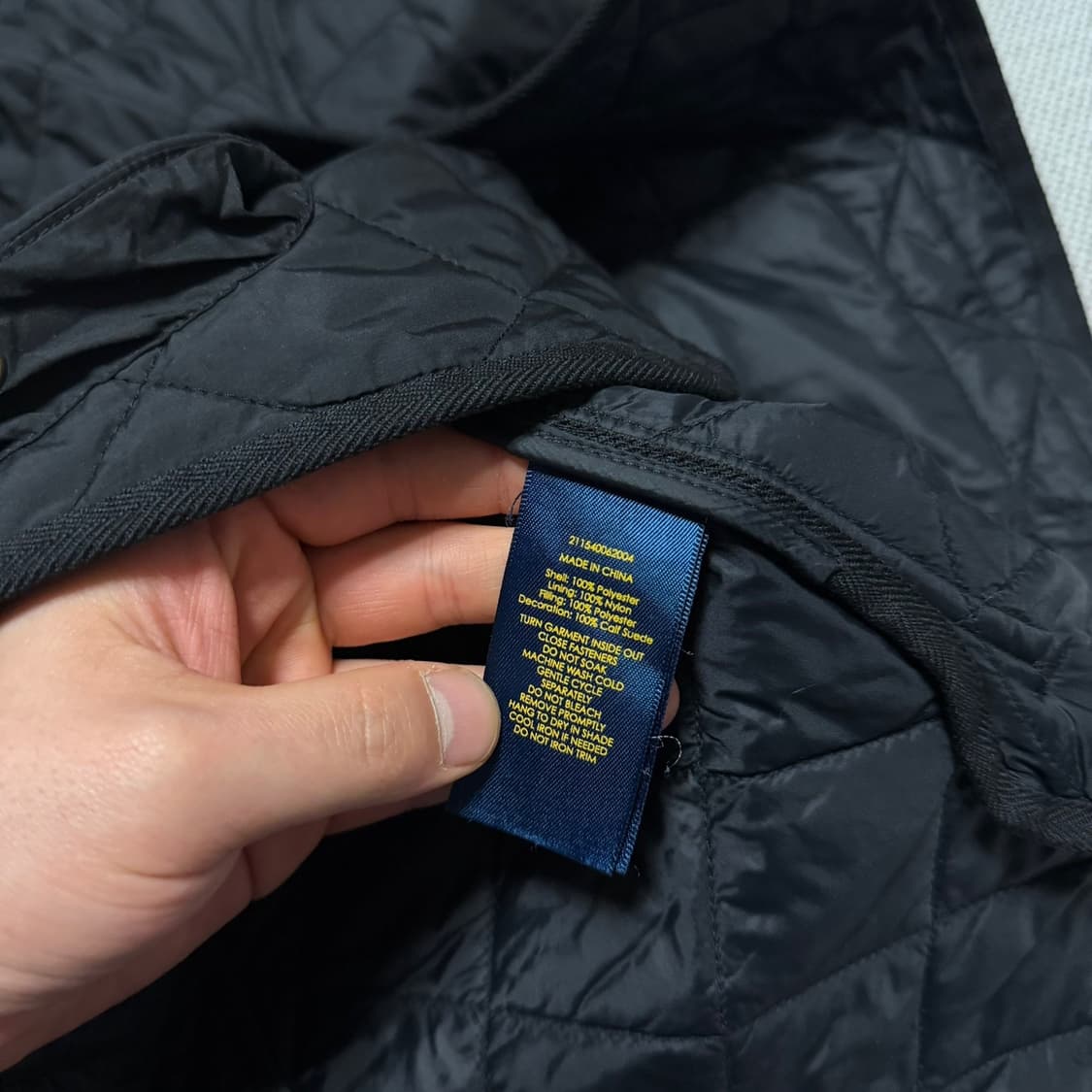 폴로 랄프로렌 블랙 퀼팅 자켓 상품이미지5