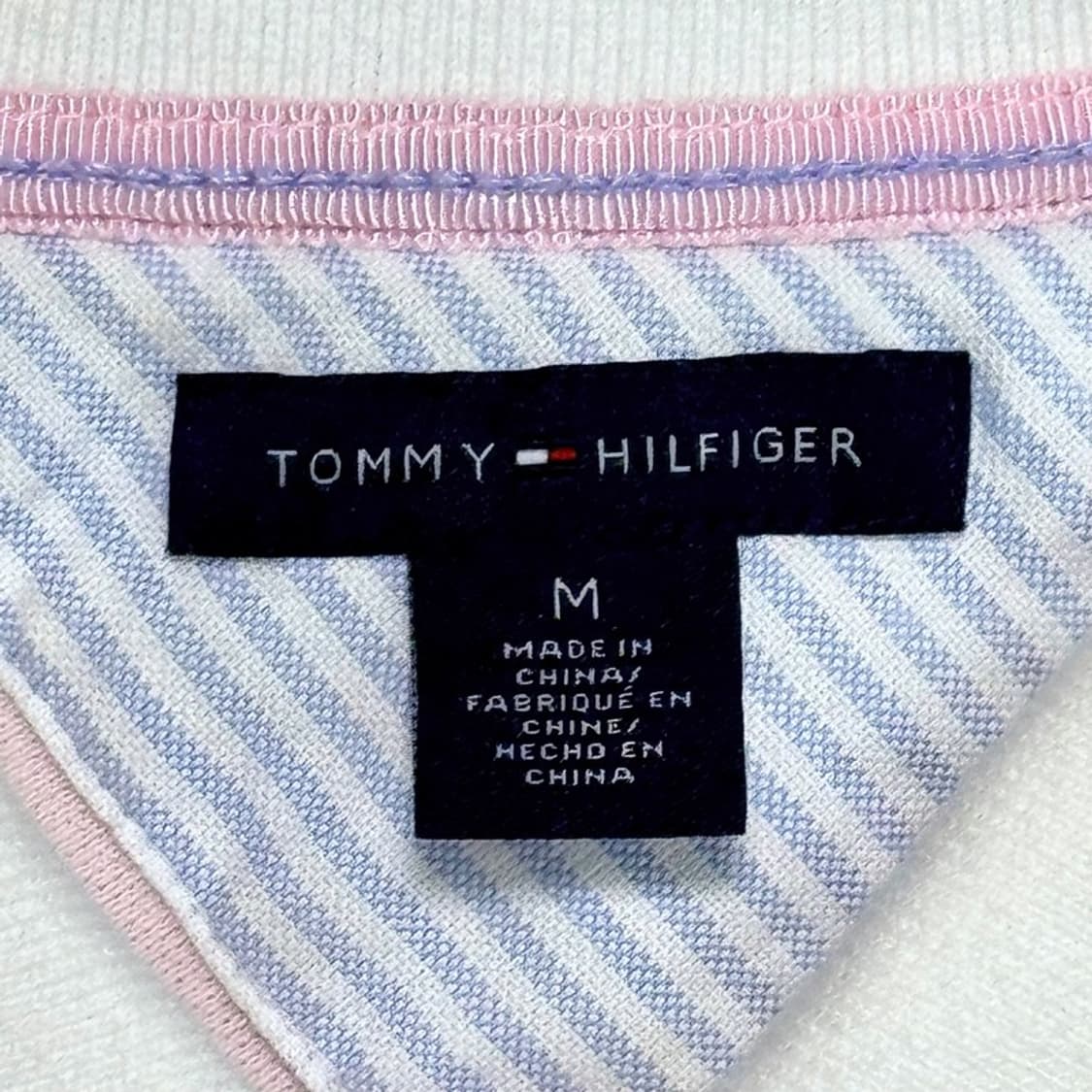 TOMMY HILFIGER 스트라이프 PK 반팔 핑크 M 상품이미지5