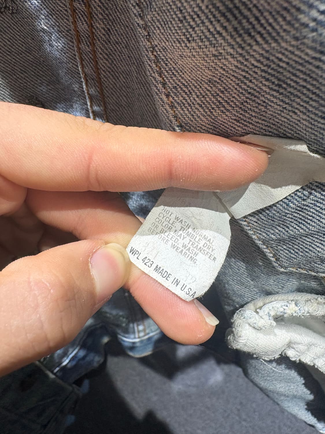 90‘s 리바이스 자수 커스텀 청베스트 상품이미지10